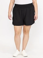 Women's Ruched Hybrid 2-in-1 Shorts