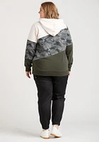 Women's Camo Colour Block Hoodie