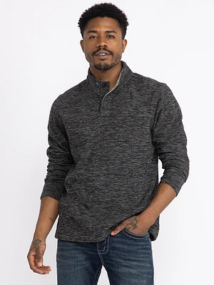 Men's Mock Neck Henley Shirt