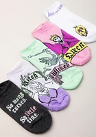 Women's 5 Pack Villians Pastel No Show