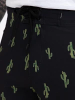 Men's Printed Cactus Board Shorts