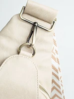 Women's Sling Bag with Woven Strap