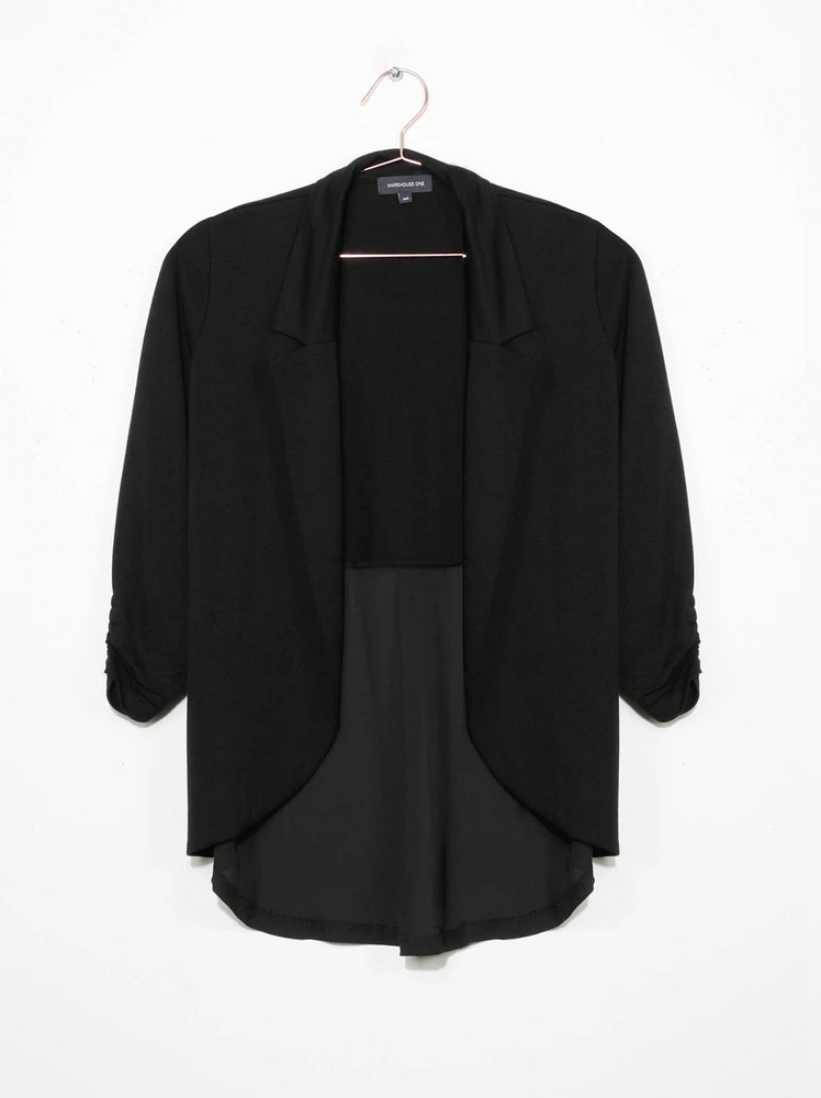 Women's Chiffon Back Blazer