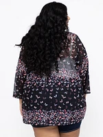Women's Butterfly Mesh Cardigan