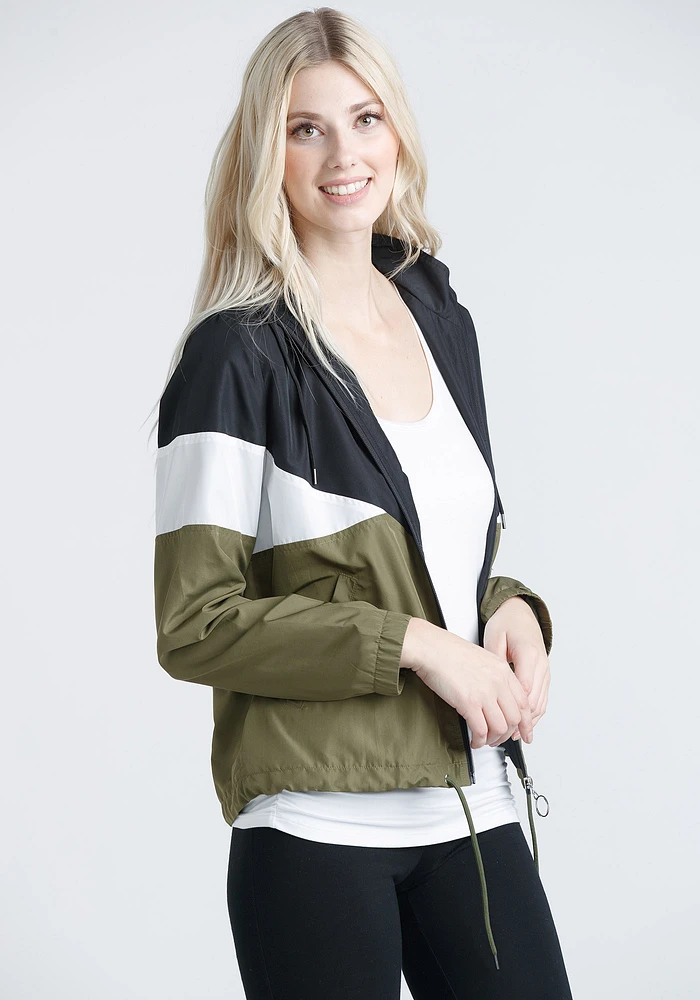Women's Colour Block Windbreaker