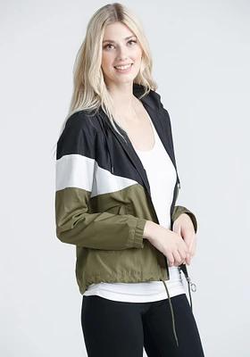 Women's Colour Block Windbreaker