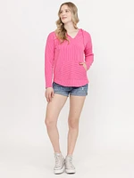 Women's Wavy Rib Hoodie