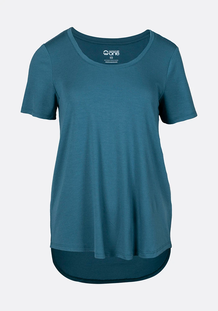 Women's Drapey Scoop Neck Tee
