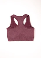 Rib Knit Sports Bra