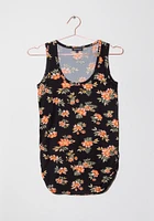 Women's Tropical Side Ruched Tank