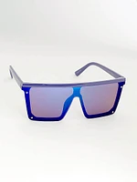 Women's Purple Shield Sunglasses