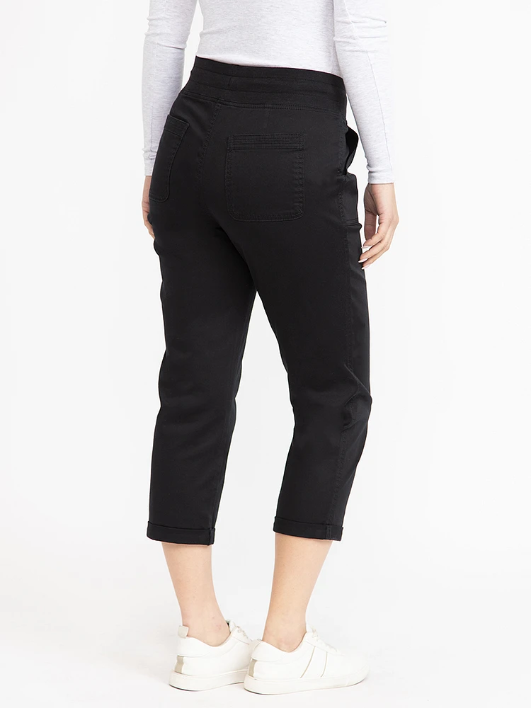 Women's Knit waist Pull-on Cuffed Weekeder Pants