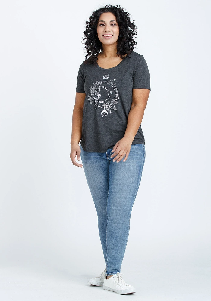 Women's Moon Scoop Neck Tee