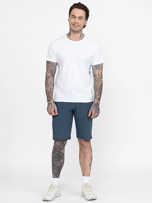 Men's Teal Cargo Hybrid Shorts