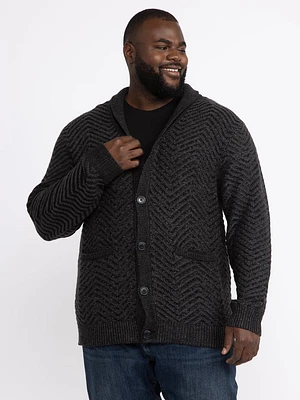 Men's Chevron Cardigan Sweater