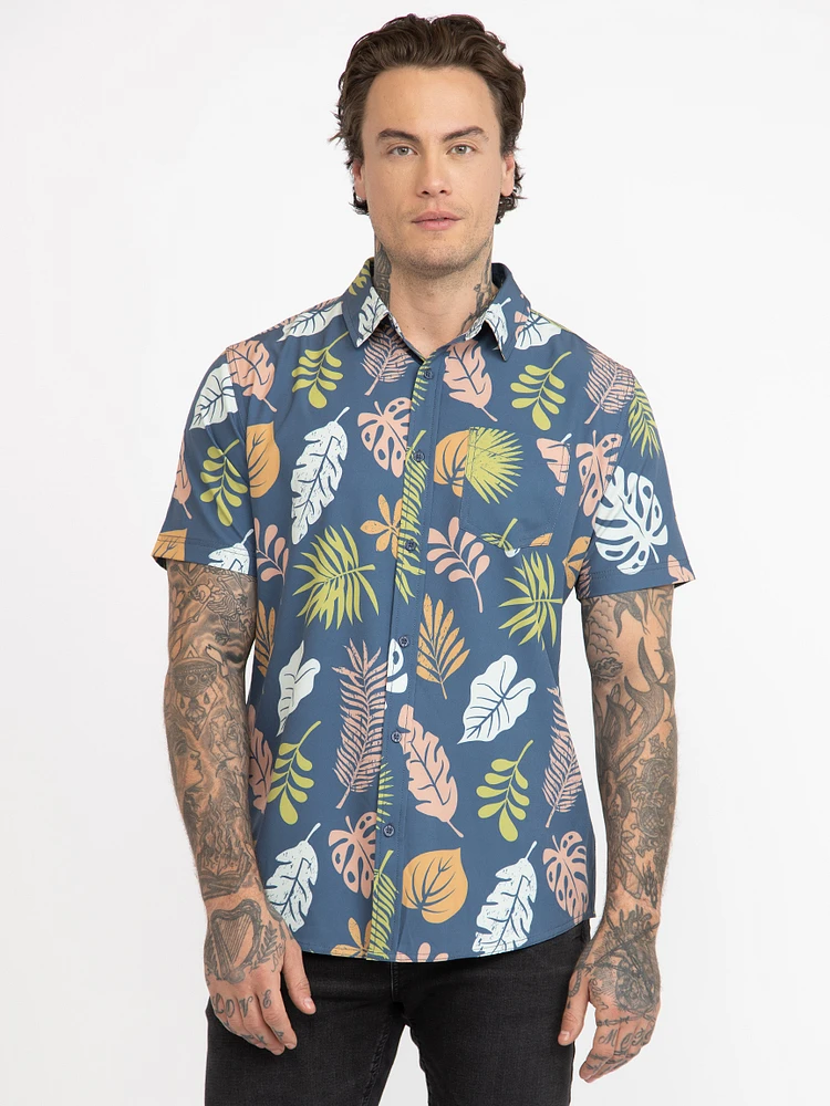 Men's Botanical Print Shirt