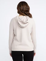 Women's Textured Zip Up Hoodie