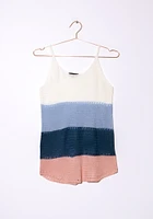 Women's Colour Block Sweater Tank