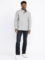 Men's Mock Neck Henley Shirt