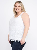 Women's Crochet Overlay Tank