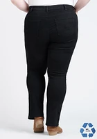 Women's Plus Black Baby Boot Jeans