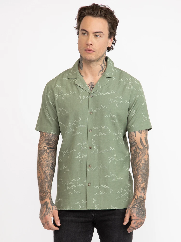 Men's Abstract Geometric Shirt