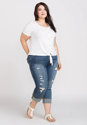 Women's Tie Front Tee