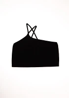 Rib Knit One Shoulder Bralette