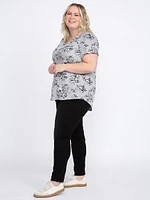 Women's Floral Scoop Neck Tee