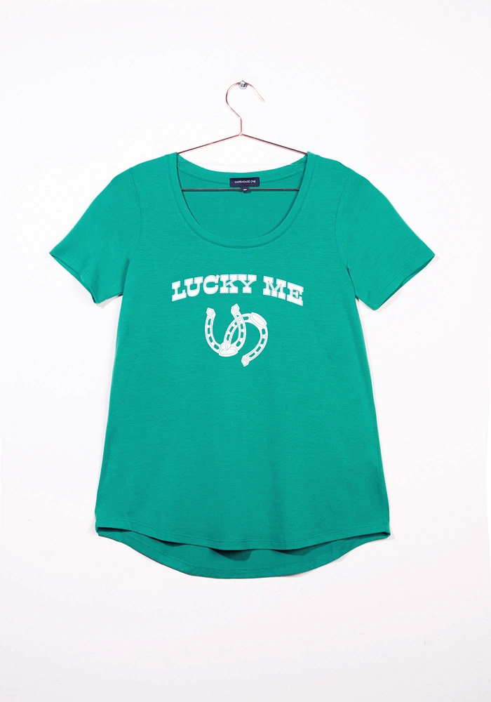 Women's Lucky Me Scoop Neck Tee