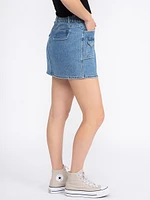 Women's Cargo Denim Skirt