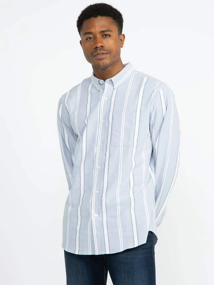 Men's Striped Oxford Shirt