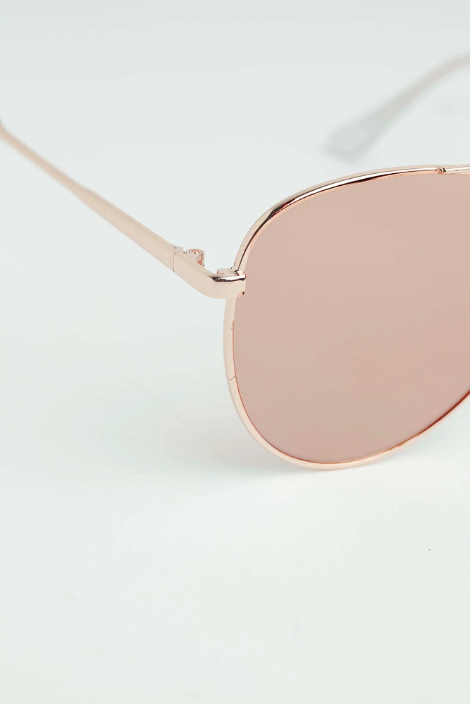 Women's Rose Gold Sunglasses