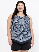 Women's Scarf Print Tank