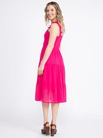 Women's Swissdot Midi Dress