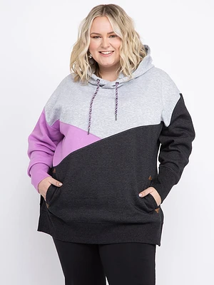 Women's Colour Block Hoddie