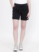 Women's Knit Waist Twill Utility Bermuda Short