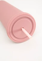 Mauve Rubber Coated Tumbler