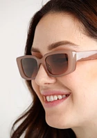 Women's Taupe Narrow Sunglasses