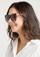 Women's Matte Tort Wayfarer Sunglasses