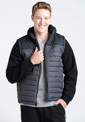 Men's Knit Sleeve Puffer Jacket