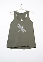 Women's Dragonfly Keyhole Tank