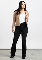 Women's Cropped Button Front Cardigan