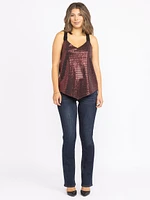 Women's Sequin Handkerchief Tank