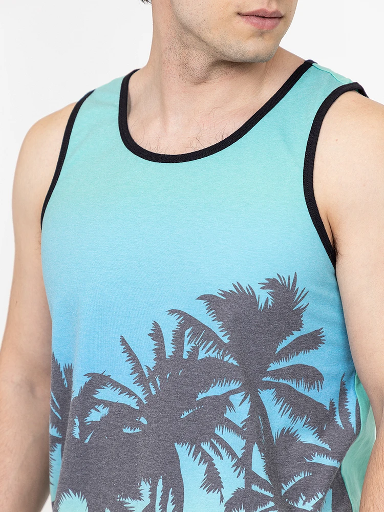 Men's Palm Tree Sublimation Tank