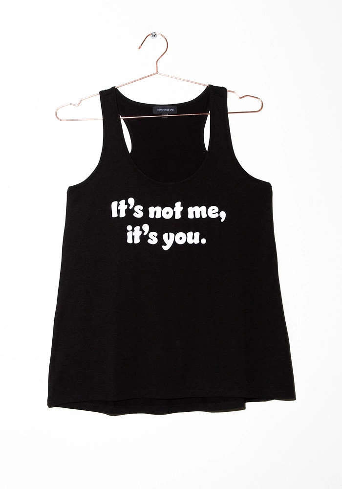 Women's It's Not Me Racerback Tank