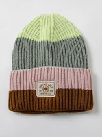 Pastel Stripe Cuff Beanie