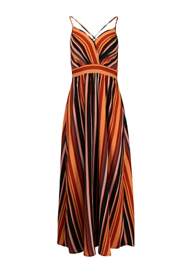 Women's Stripe Maxi Dress