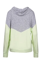 Women's Colour Block Cowl Neck Top