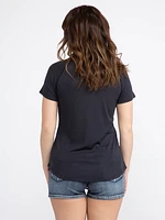 Women's Rib Split Crewneck Tee